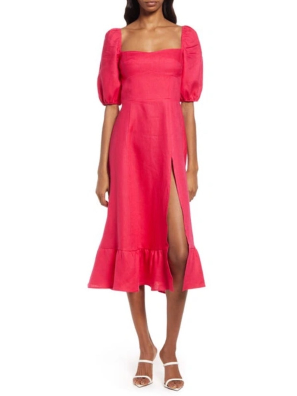 NEW Reformation Belgium Linen Dress Corvette 2